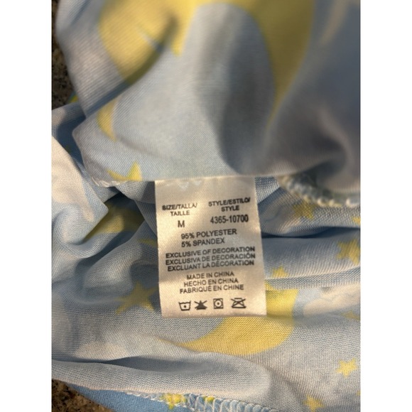 NWT Just Love Short Sleeve Nightgown Sleep Dress Size M Blue Moon Clouds - Picture 5 of 5